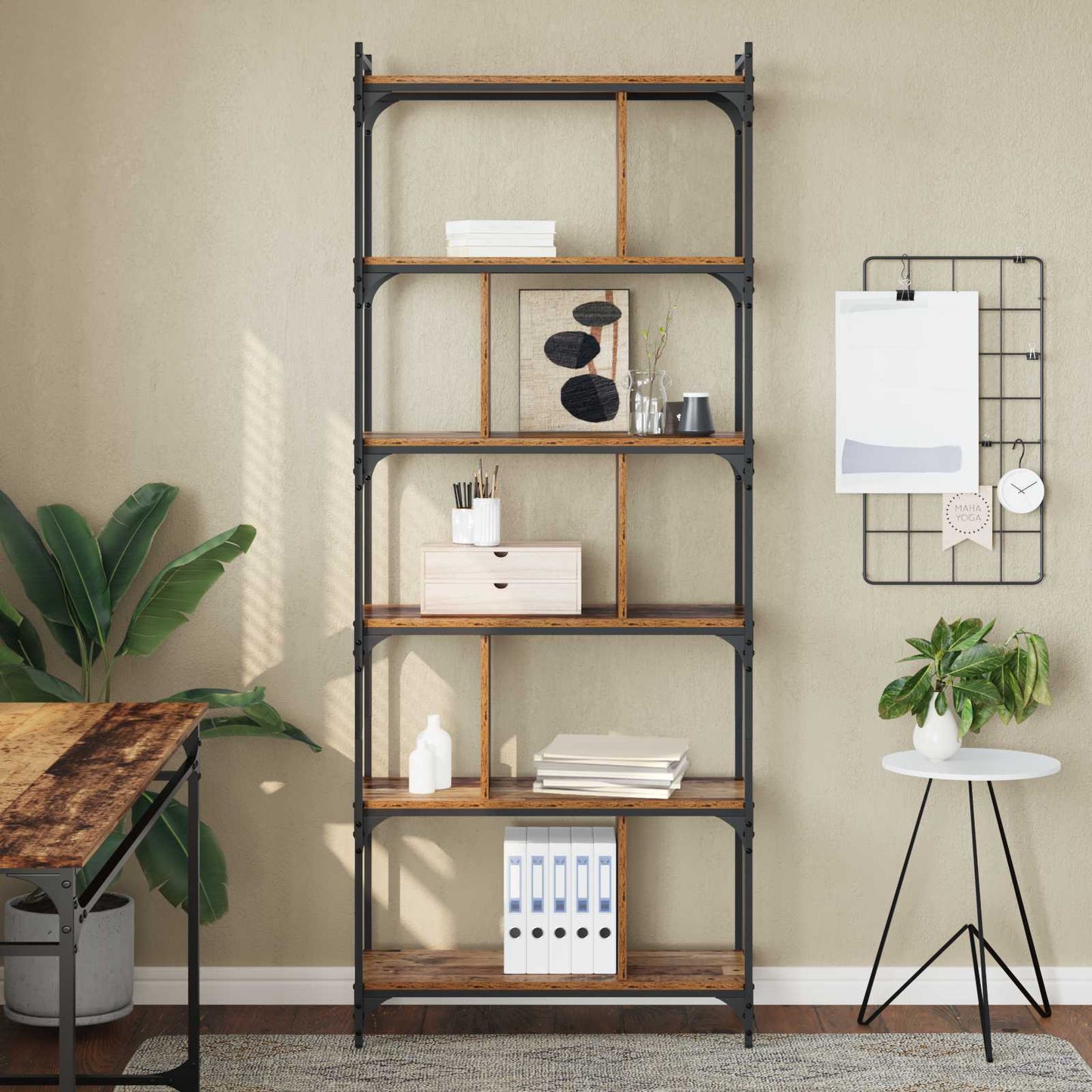 vidaXL Bücherregal Altholz 76 x 32 x 192 cm Holzwerkstoff