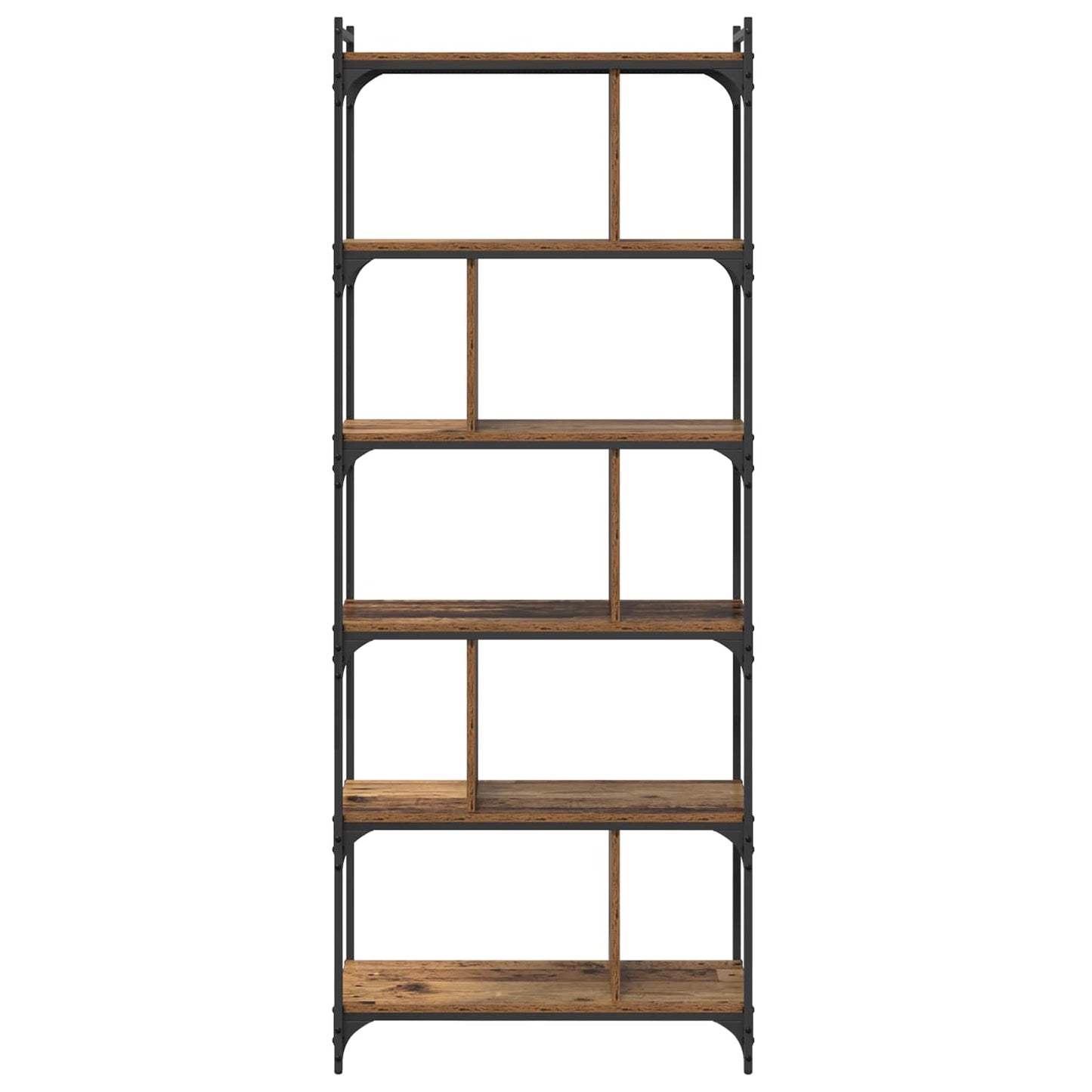 vidaXL Bücherregal Altholz 76 x 32 x 192 cm Holzwerkstoff