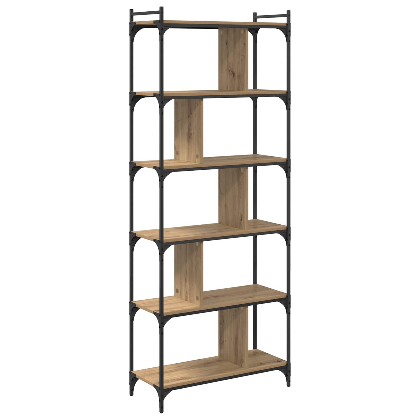 vidaXL Bücherregal Artisan-Eiche 76 x 32 x 192 cm Holzwerkstoff