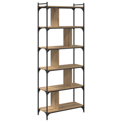vidaXL Bücherregal Artisan-Eiche 76 x 32 x 192 cm Holzwerkstoff