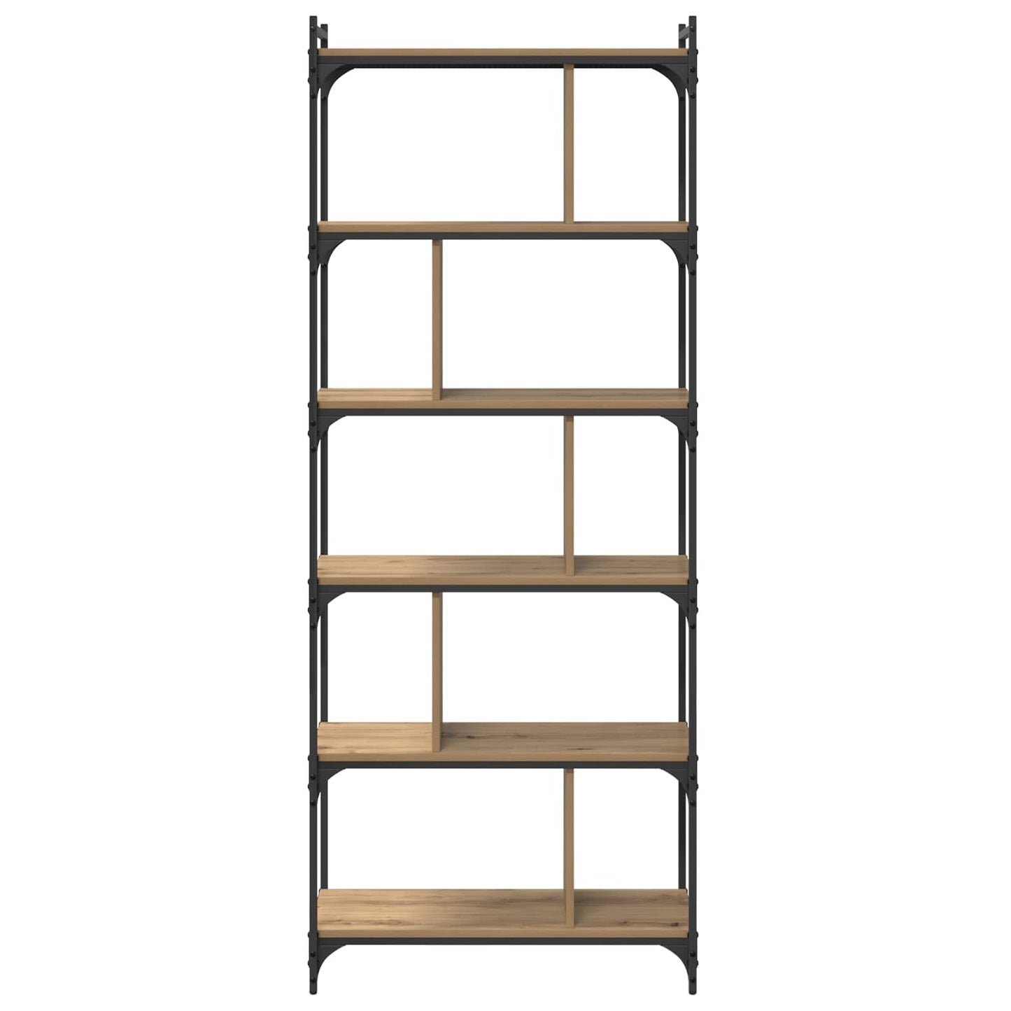 vidaXL Bücherregal Artisan-Eiche 76 x 32 x 192 cm Holzwerkstoff