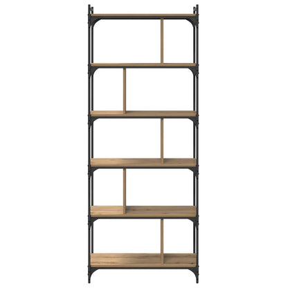 vidaXL Bücherregal Artisan-Eiche 76 x 32 x 192 cm Holzwerkstoff
