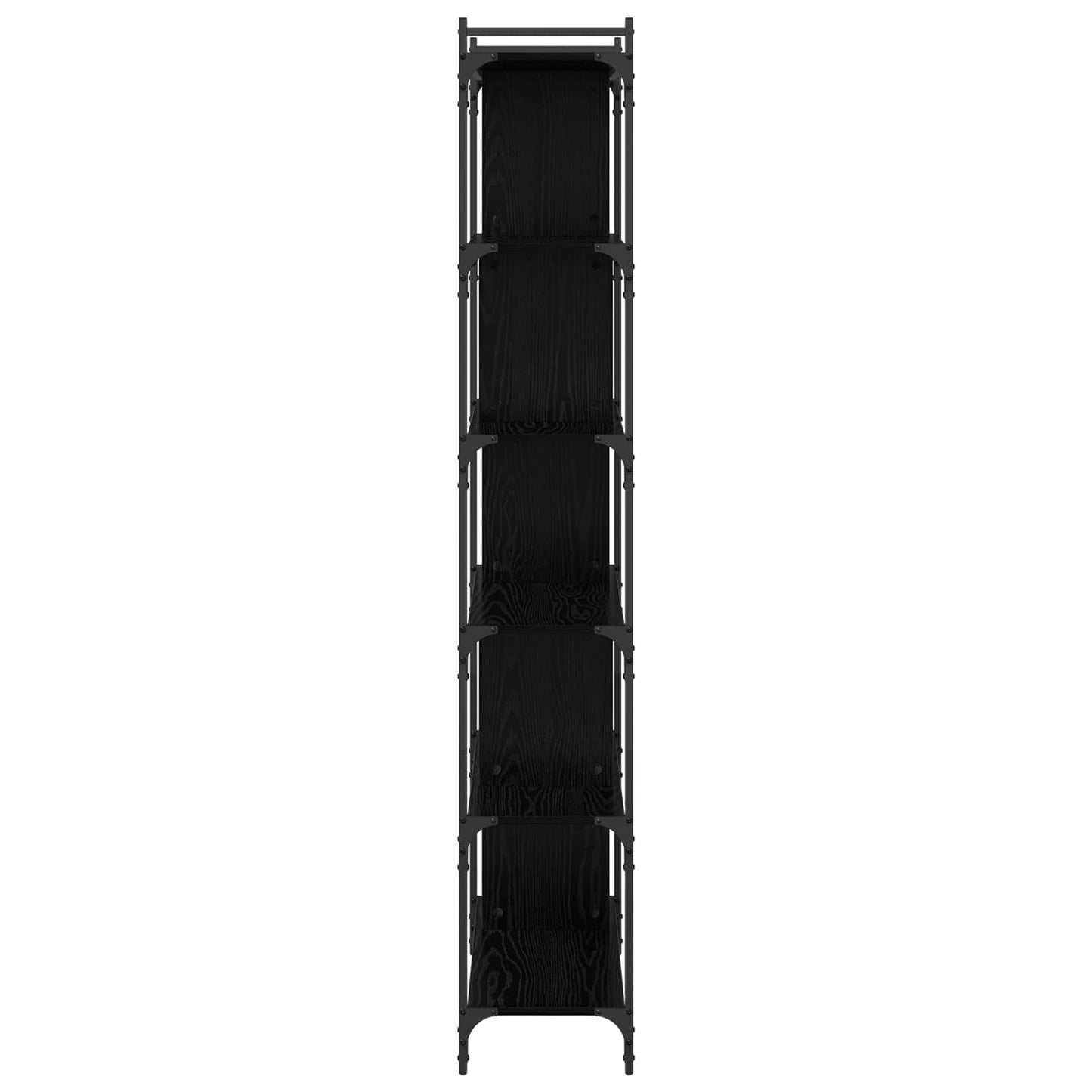 vidaXL Bücherregal Schwarz Eichen-Optik 76 x 32 x 192 cm Holzwerkstoff