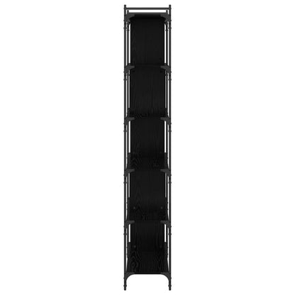 vidaXL Bücherregal Schwarz Eichen-Optik 76 x 32 x 192 cm Holzwerkstoff