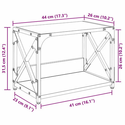 Druckerständer Altholz 44 x 26 x 31,5 cm Holzwerkstoff