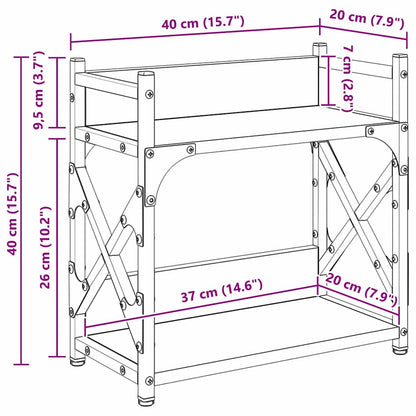 Druckerständer Artisan-Eiche 40 x 20 x 40 cm Holzwerkstoff