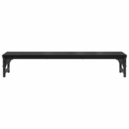 Monitor Halterung Schwarz Eichen-Optik 85 x 23 x 15,5 cm