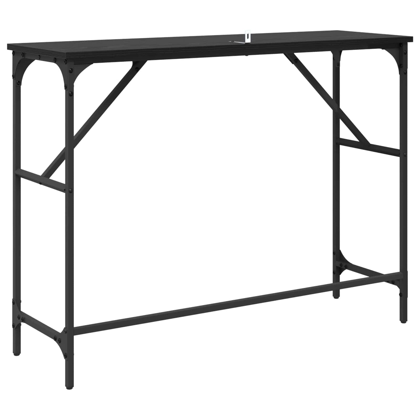 vidaXL Konsolentisch Schwarz Eichen-Optik 100 x 32 x 75 cm