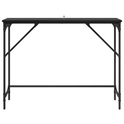vidaXL Konsolentisch Schwarz Eichen-Optik 100 x 32 x 75 cm