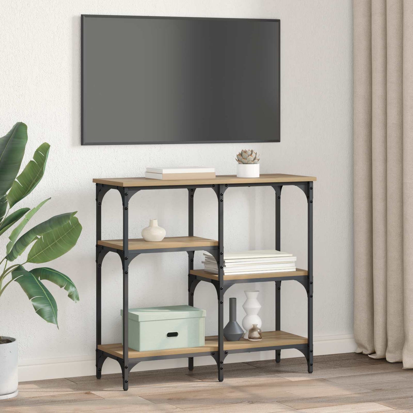 Konsolentisch Artisan-Eiche 80 x 29 x 75 cm Holzwerkstoff