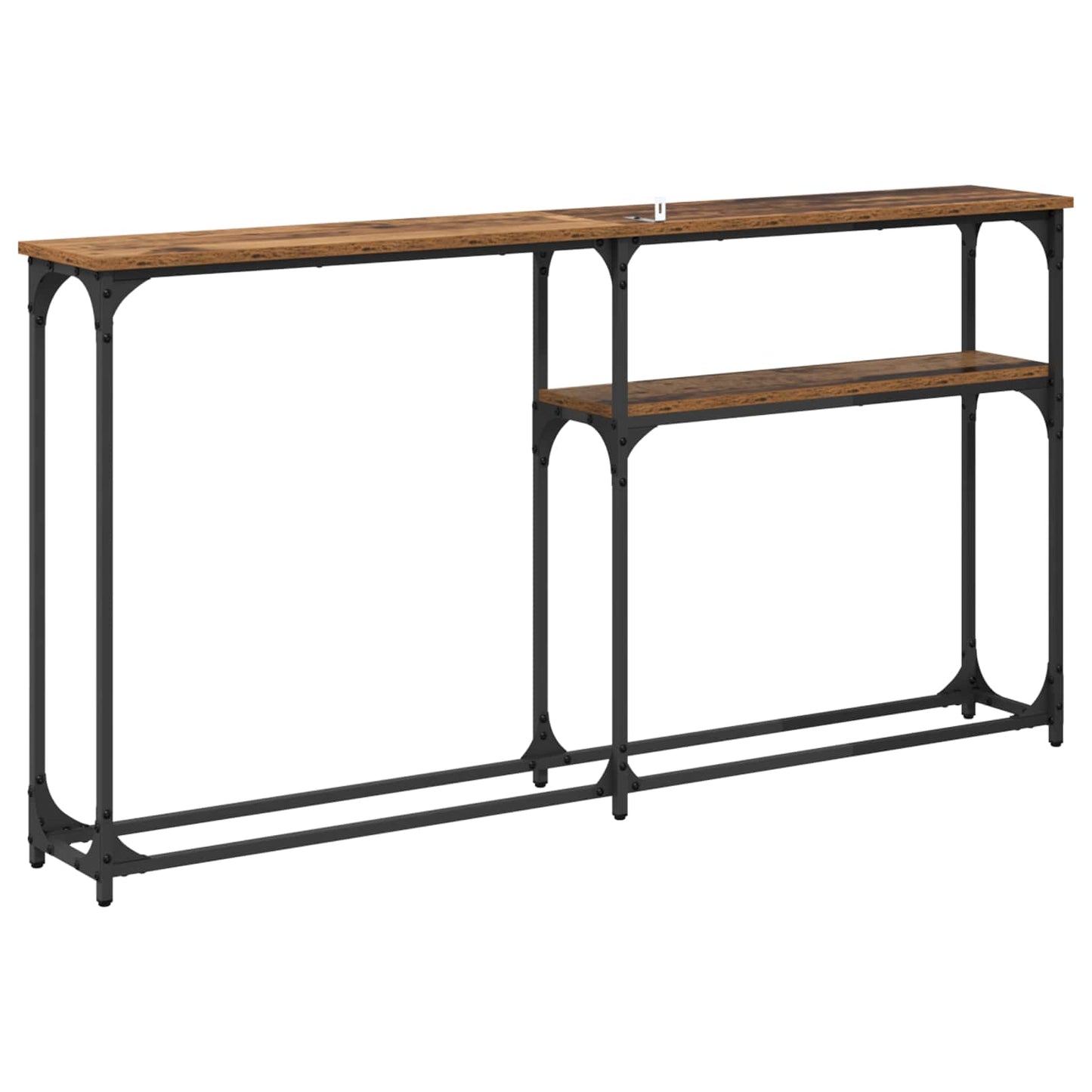 vidaXL Konsolentisch Altholz 145x22.5x75cm Holzwerkstoff