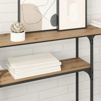 vidaXL Konsolentisch Artisan-Eiche 145 x 22,5 x 75 cm Holzwerkstoff