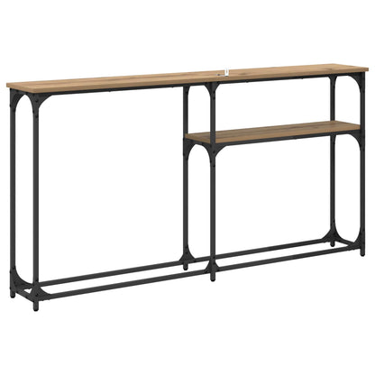 vidaXL Konsolentisch Artisan-Eiche 145 x 22,5 x 75 cm Holzwerkstoff