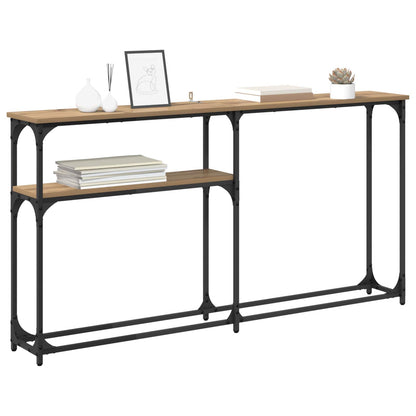 vidaXL Konsolentisch Artisan-Eiche 145 x 22,5 x 75 cm Holzwerkstoff