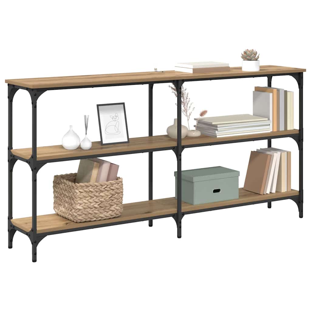 vidaXL Konsolentisch Artisan-Eiche 150 x 29 x 75 cm