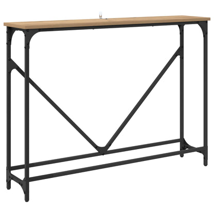 vidaXL Konsolentisch Artisan-Eiche 102 x 23 x 75 cm Holzwerkstoff