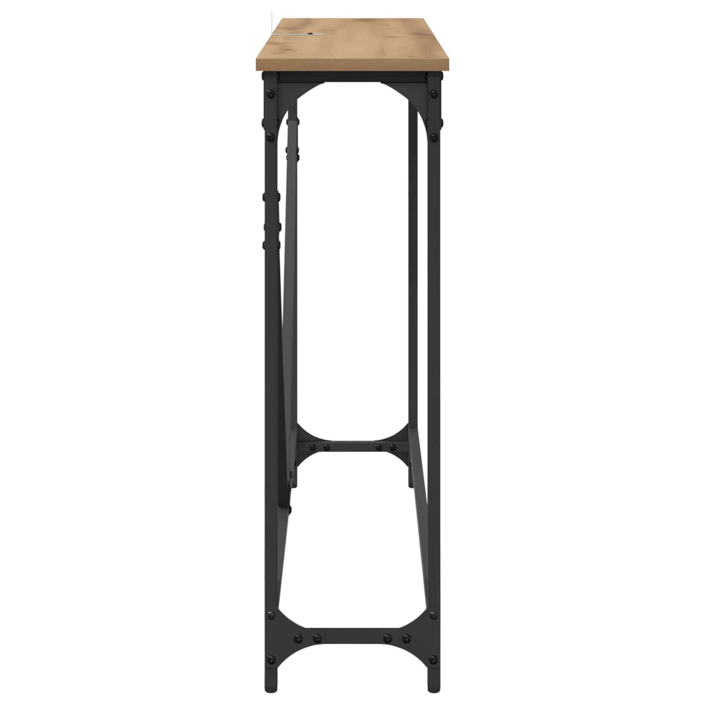 vidaXL Konsolentisch Artisan-Eiche 102 x 23 x 75 cm Holzwerkstoff