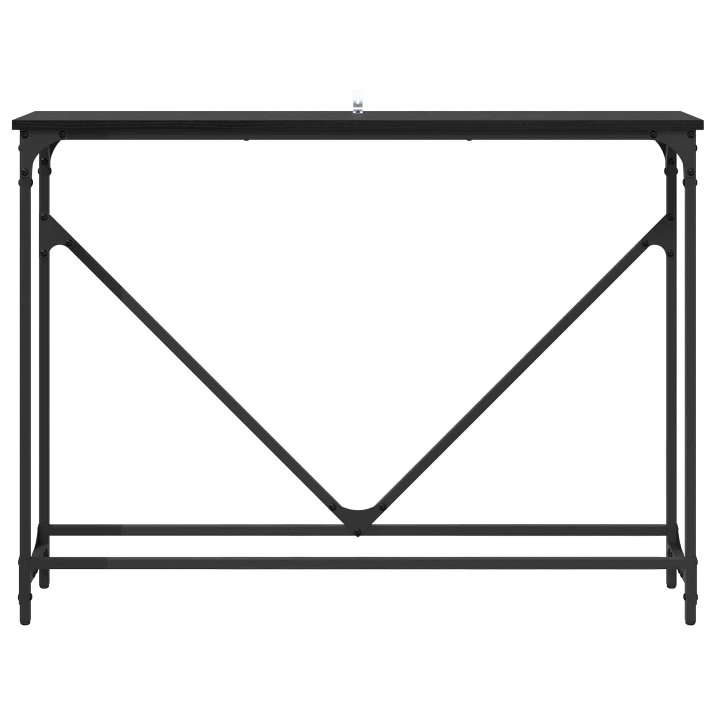 vidaXL Konsolentisch Schwarz Eichen-Optik 102 x 23 x 75 cm