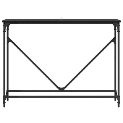 vidaXL Konsolentisch Schwarz Eichen-Optik 102 x 23 x 75 cm