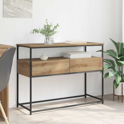 vidaXL Konsolentisch Artisan-Eiche 100 x 40 x 75 cm Holzwerkstoff