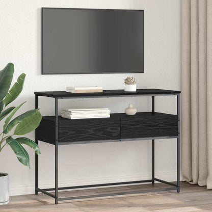 vidaXL Konsolentisch Schwarz Eichen-Optik 100 x 40 x 75 cm