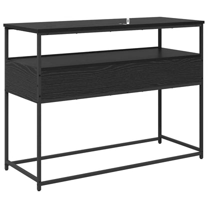 vidaXL Konsolentisch Schwarz Eichen-Optik 100 x 40 x 75 cm
