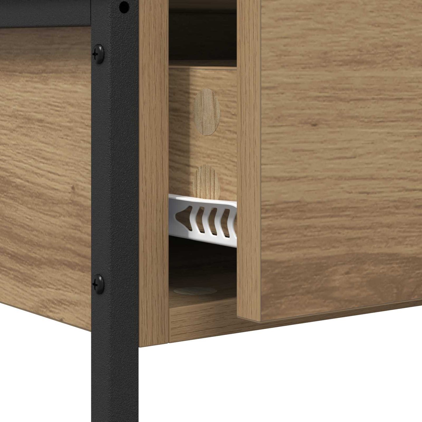 vidaXL Konsolentisch Artisan-Eiche 100 x 34,5 x 75 cm Holzwerkstoff