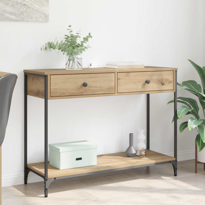 vidaXL Konsolentisch Artisan-Eiche 100 x 34,5 x 75 cm Holzwerkstoff