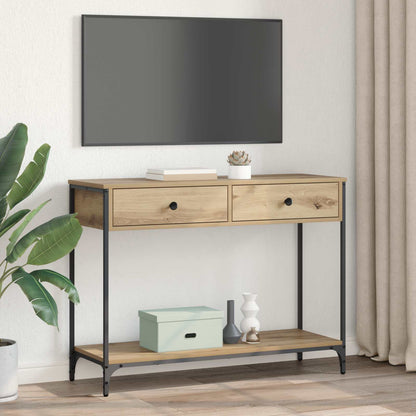vidaXL Konsolentisch Artisan-Eiche 100 x 34,5 x 75 cm Holzwerkstoff