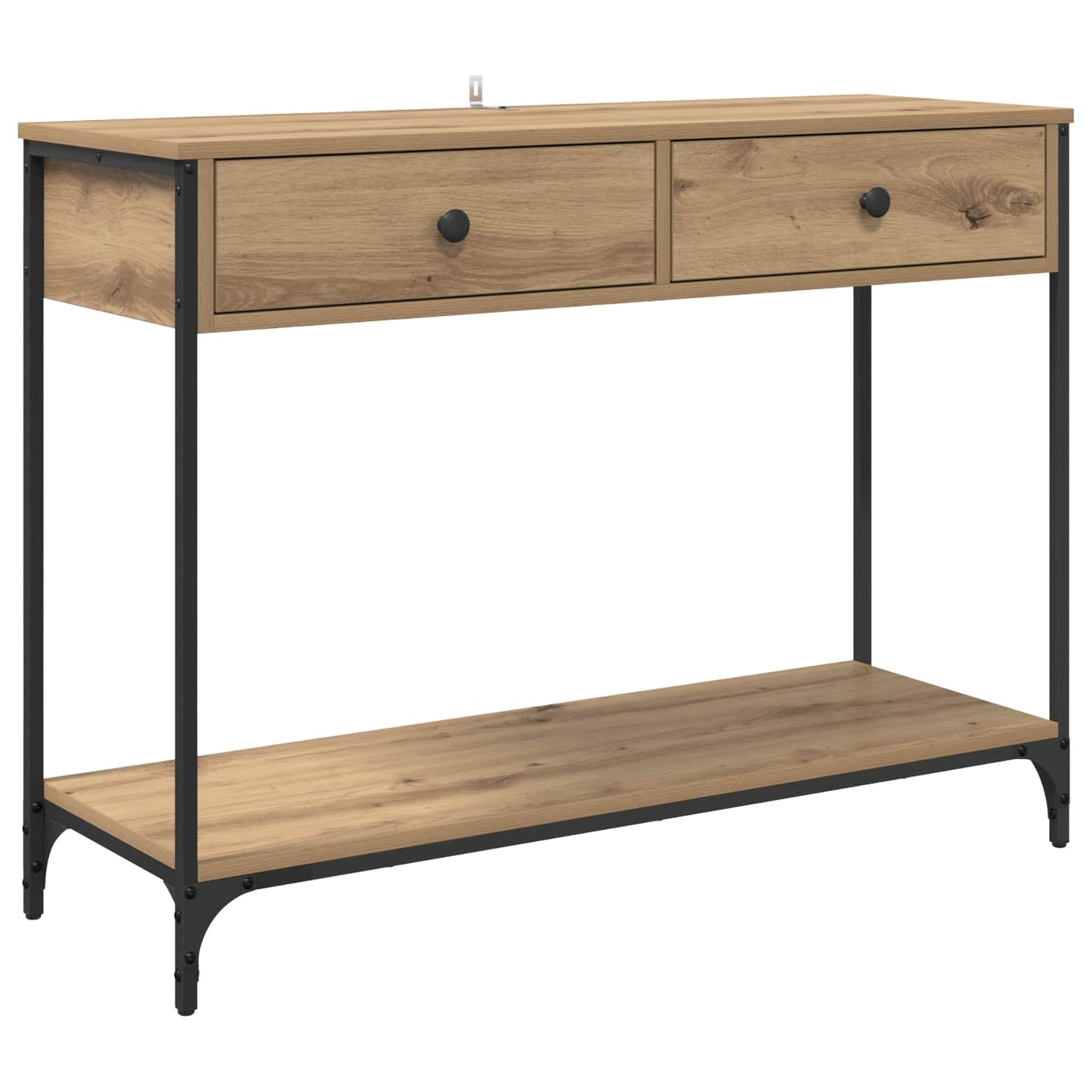 vidaXL Konsolentisch Artisan-Eiche 100 x 34,5 x 75 cm Holzwerkstoff