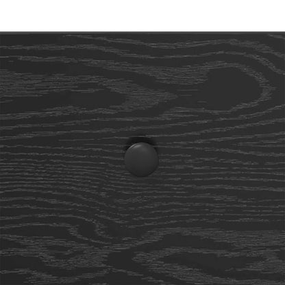 vidaXL Konsolentisch Schwarz Eichen-Optik 100 x 34,5 x 75 cm