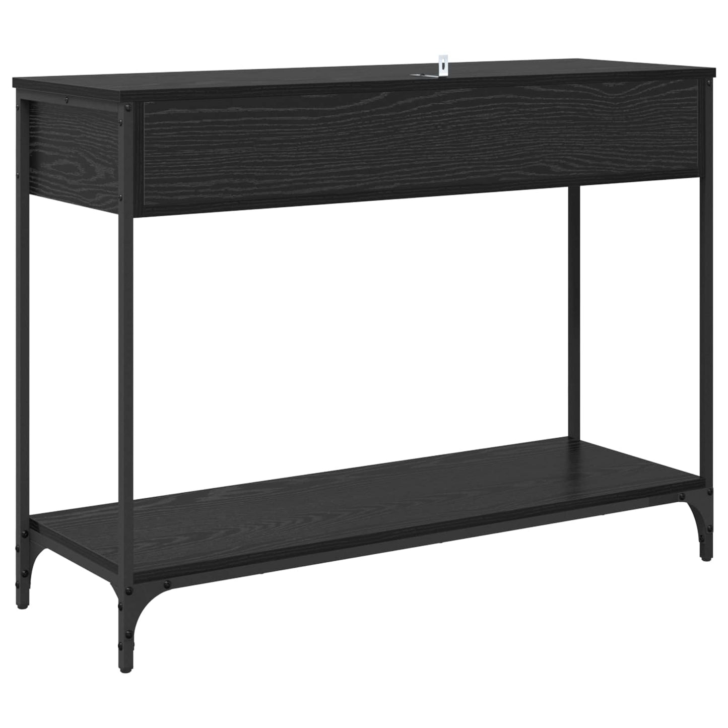 vidaXL Konsolentisch Schwarz Eichen-Optik 100 x 34,5 x 75 cm