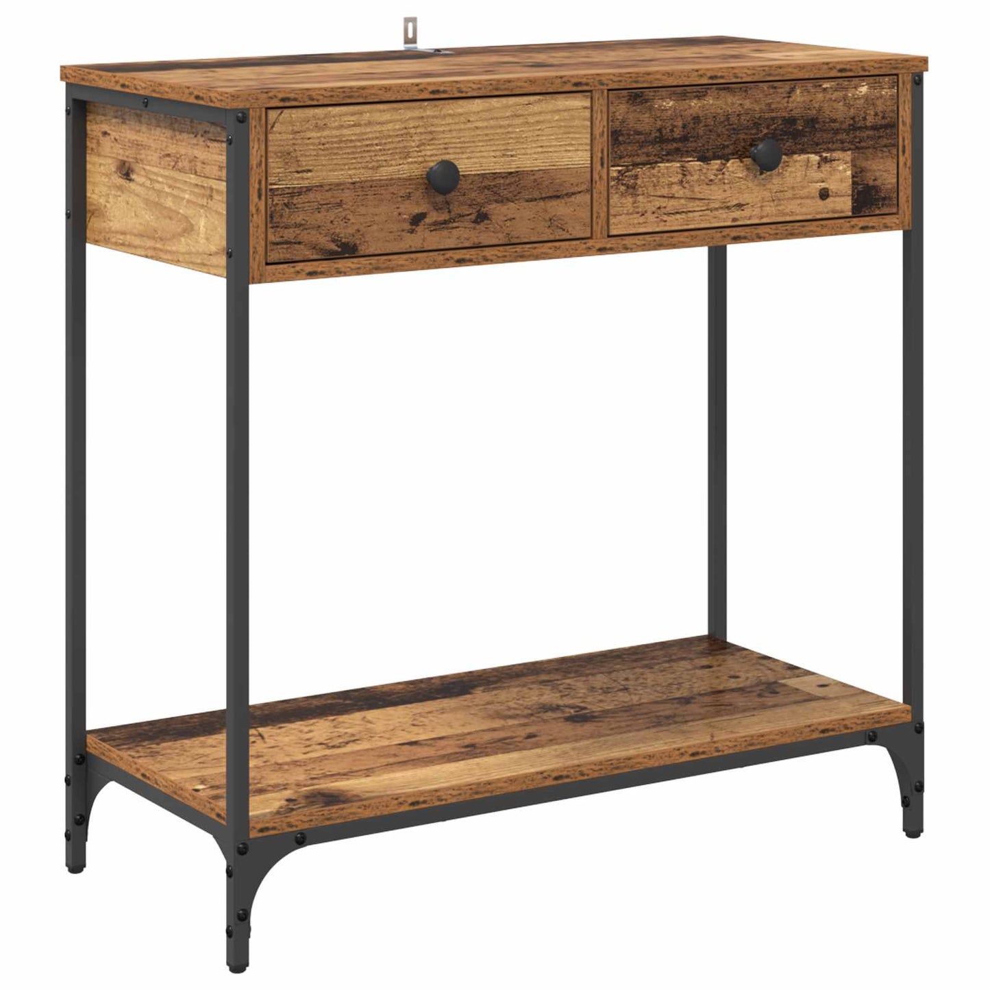 vidaXL Konsolentisch Altholz 75 x 34,5 x 75 cm Holzwerkstoff