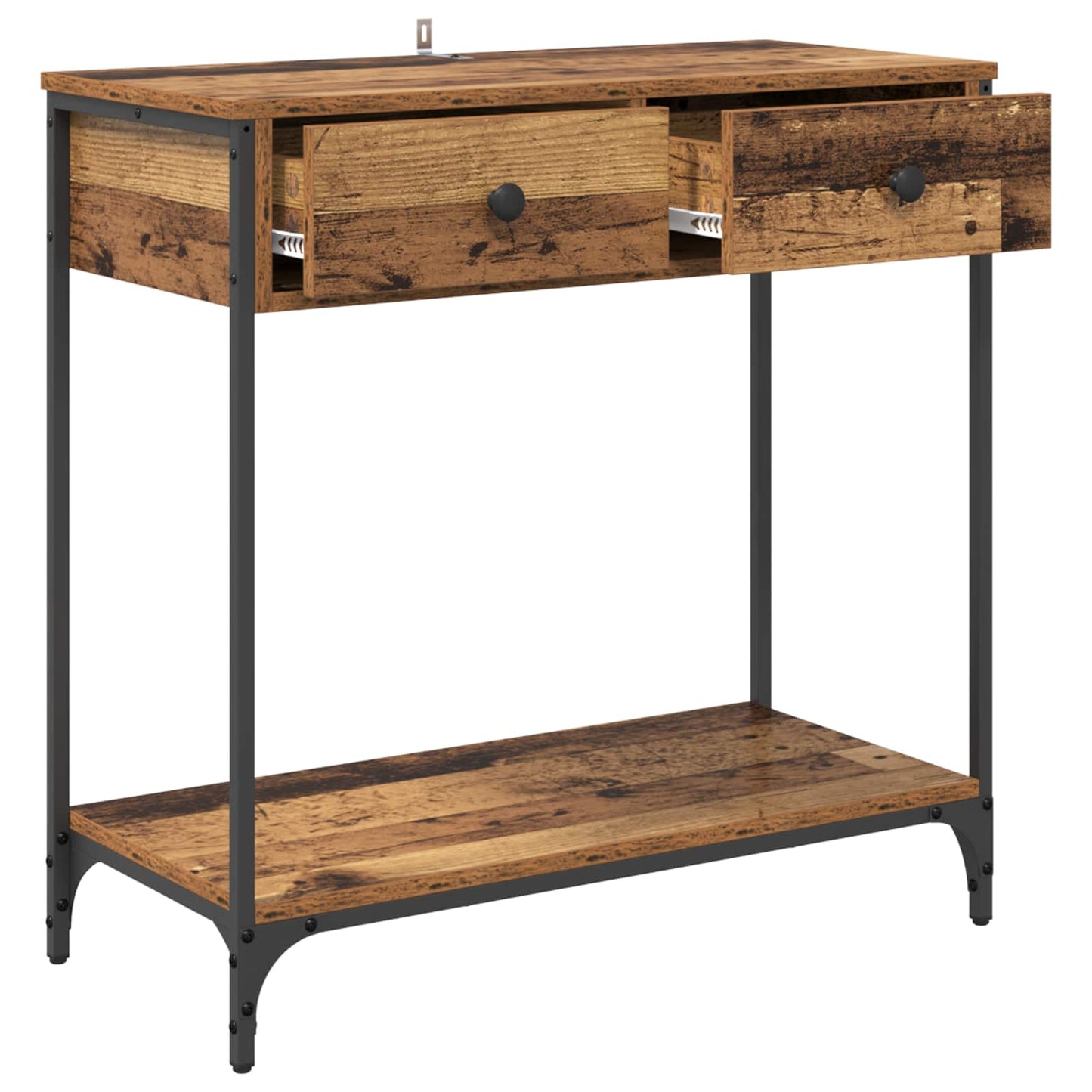 vidaXL Konsolentisch Altholz 75 x 34,5 x 75 cm Holzwerkstoff