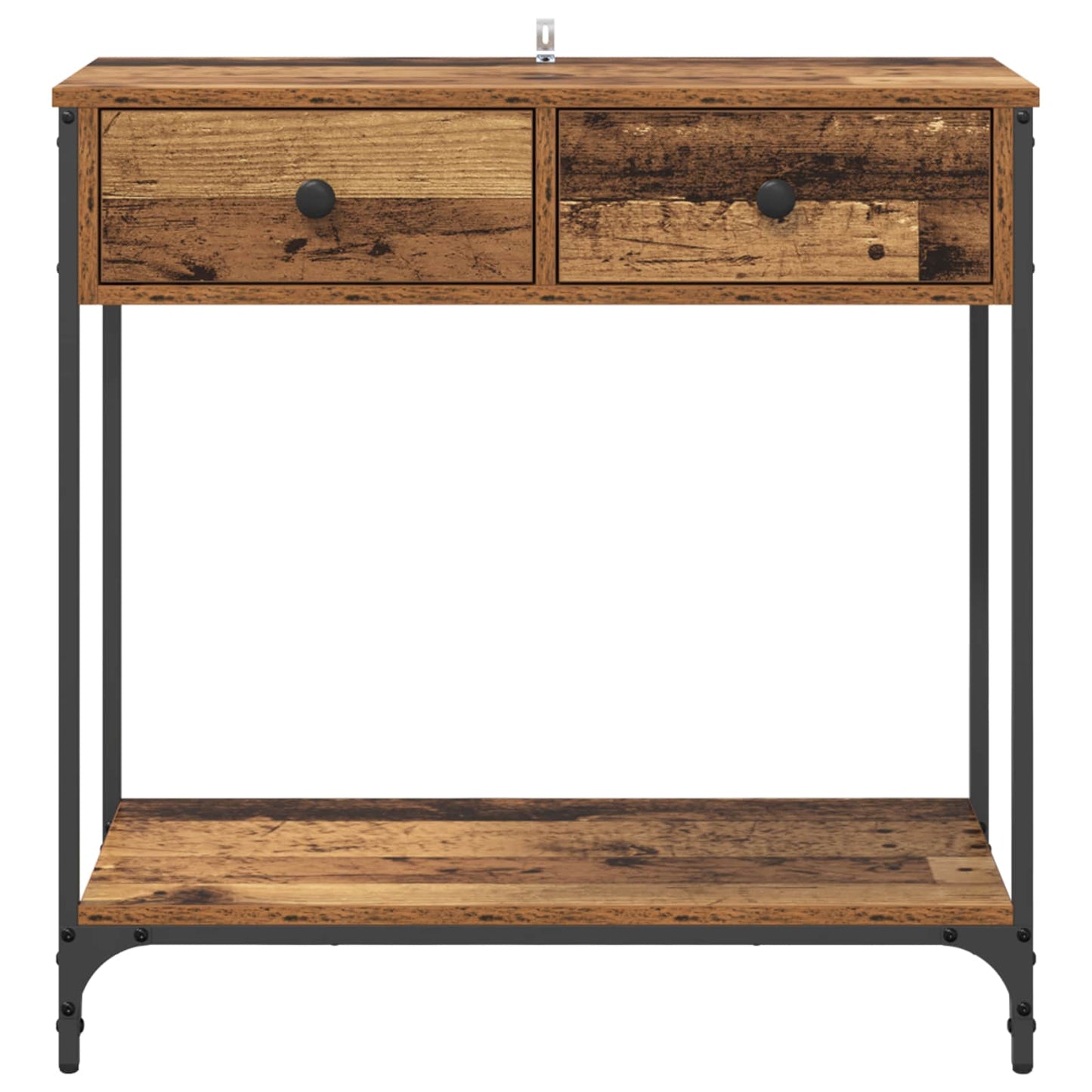 vidaXL Konsolentisch Altholz 75 x 34,5 x 75 cm Holzwerkstoff