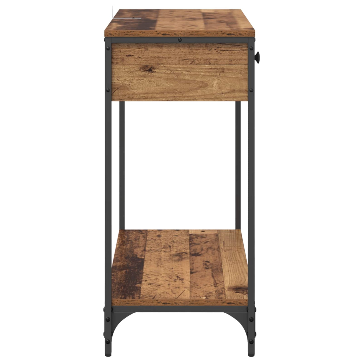 vidaXL Konsolentisch Altholz 75 x 34,5 x 75 cm Holzwerkstoff