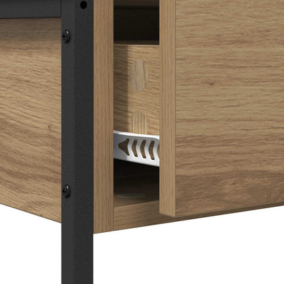 vidaXL Konsolentisch Artisan-Eiche 75 x 34,5 x 75 cm Holzwerkstoff