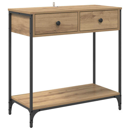 vidaXL Konsolentisch Artisan-Eiche 75 x 34,5 x 75 cm Holzwerkstoff