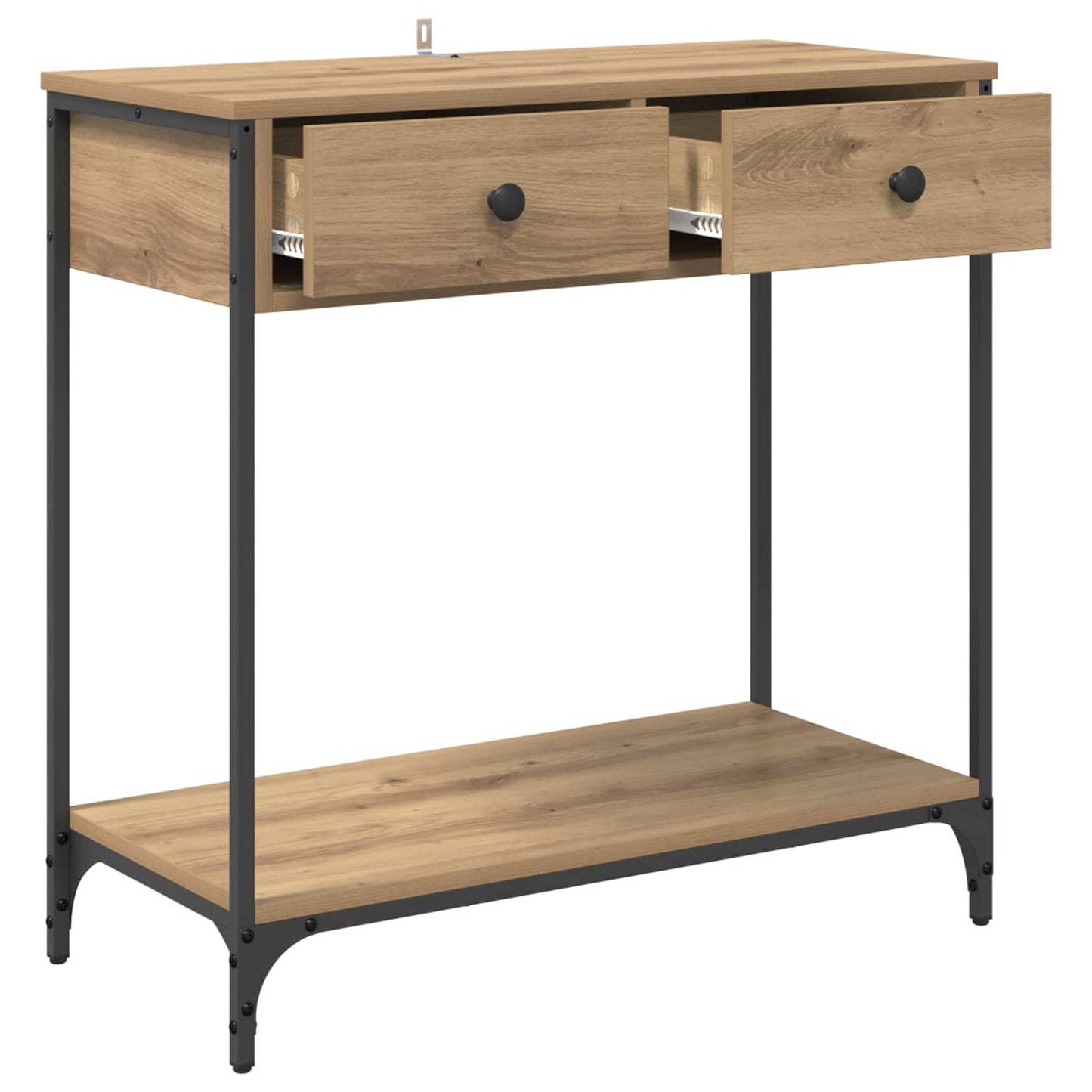 vidaXL Konsolentisch Artisan-Eiche 75 x 34,5 x 75 cm Holzwerkstoff
