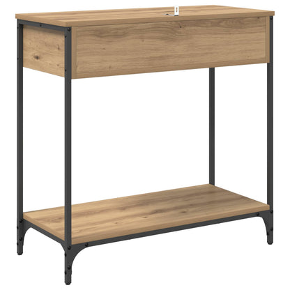 vidaXL Konsolentisch Artisan-Eiche 75 x 34,5 x 75 cm Holzwerkstoff