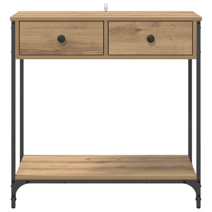 vidaXL Konsolentisch Artisan-Eiche 75 x 34,5 x 75 cm Holzwerkstoff