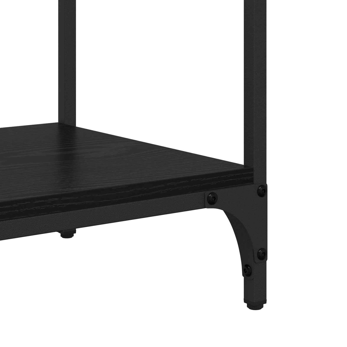 vidaXL Konsolentisch Schwarz Eichen-Optik 75 x 34,5 x 75 cm