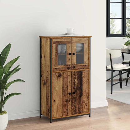 vidaXL Highboard Altholz 62 x 32 x 106,5 cm Holzwerkstoff