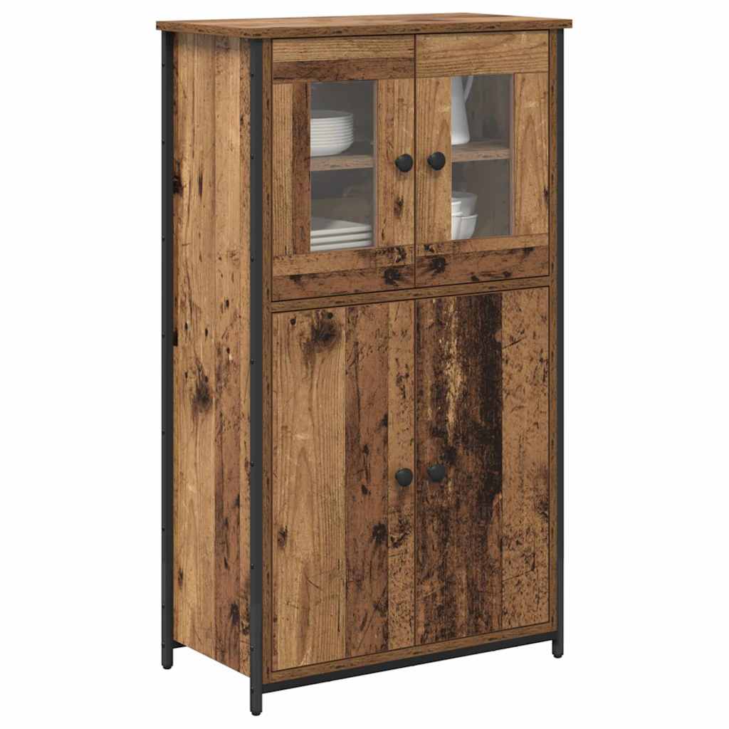 vidaXL Highboard Altholz 62 x 32 x 106,5 cm Holzwerkstoff