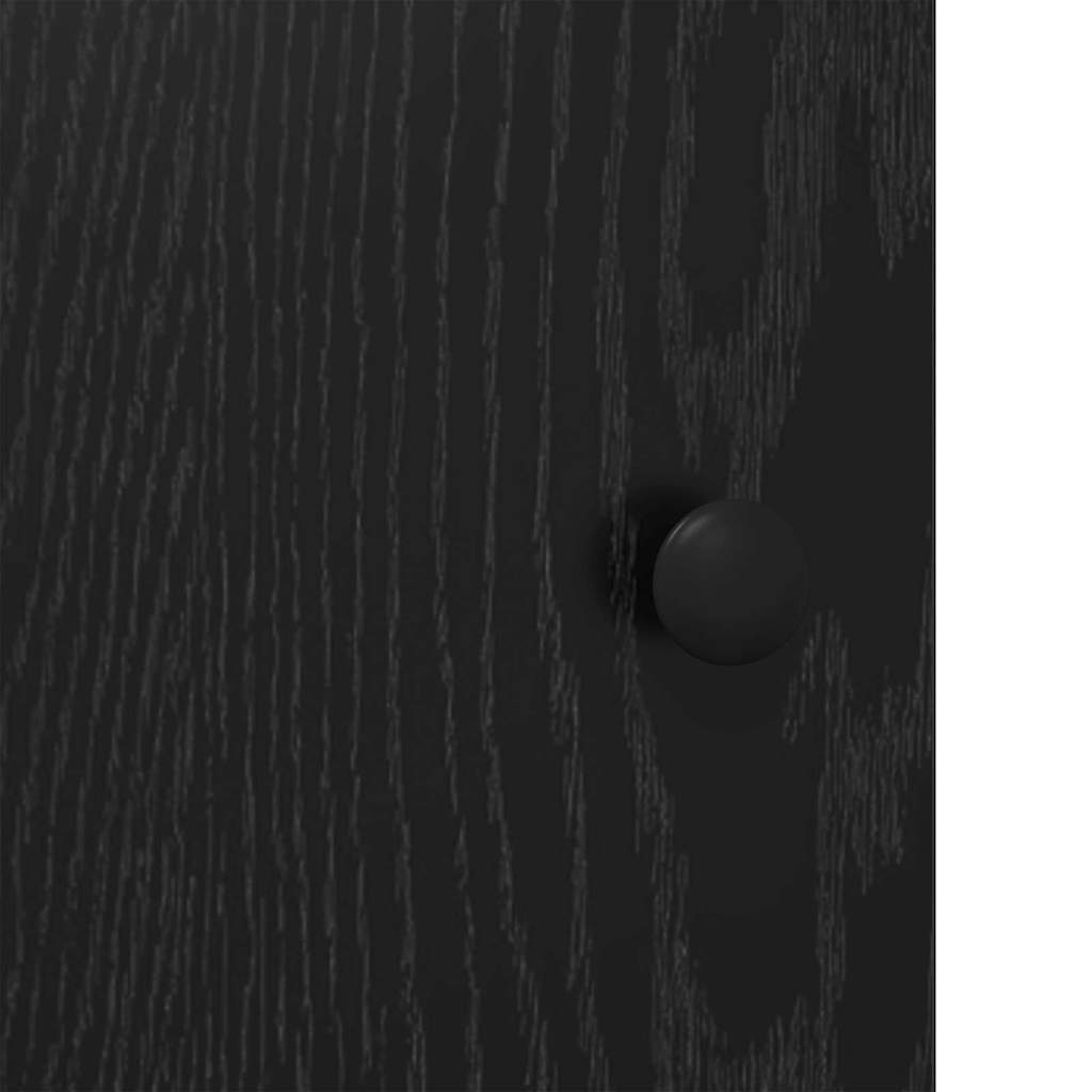 vidaXL Highboard Schwarz Eichen-Optik 62 x 32 x 106,5 cm Holzwerkstoff