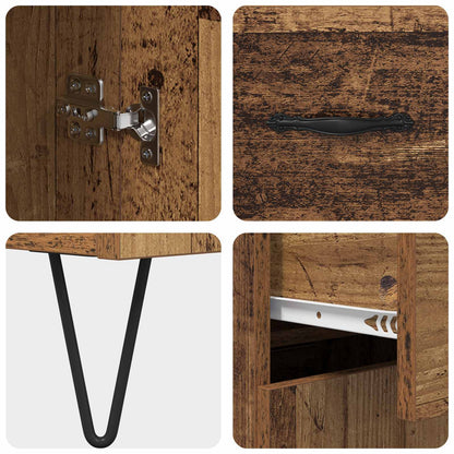vidaXL Sideboard Altholz 69,5 x 34 x 90 cm Holzwerkstoff