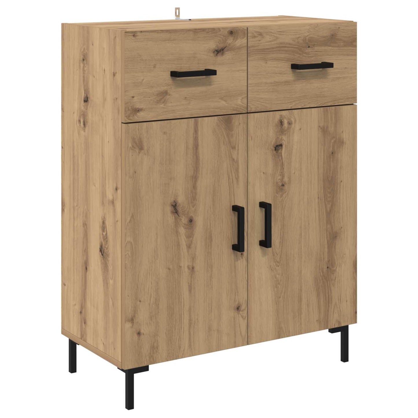 vidaXL Commode Chêne Artisan 69,5 x 34 x 90 cm Bois d'ingénierie