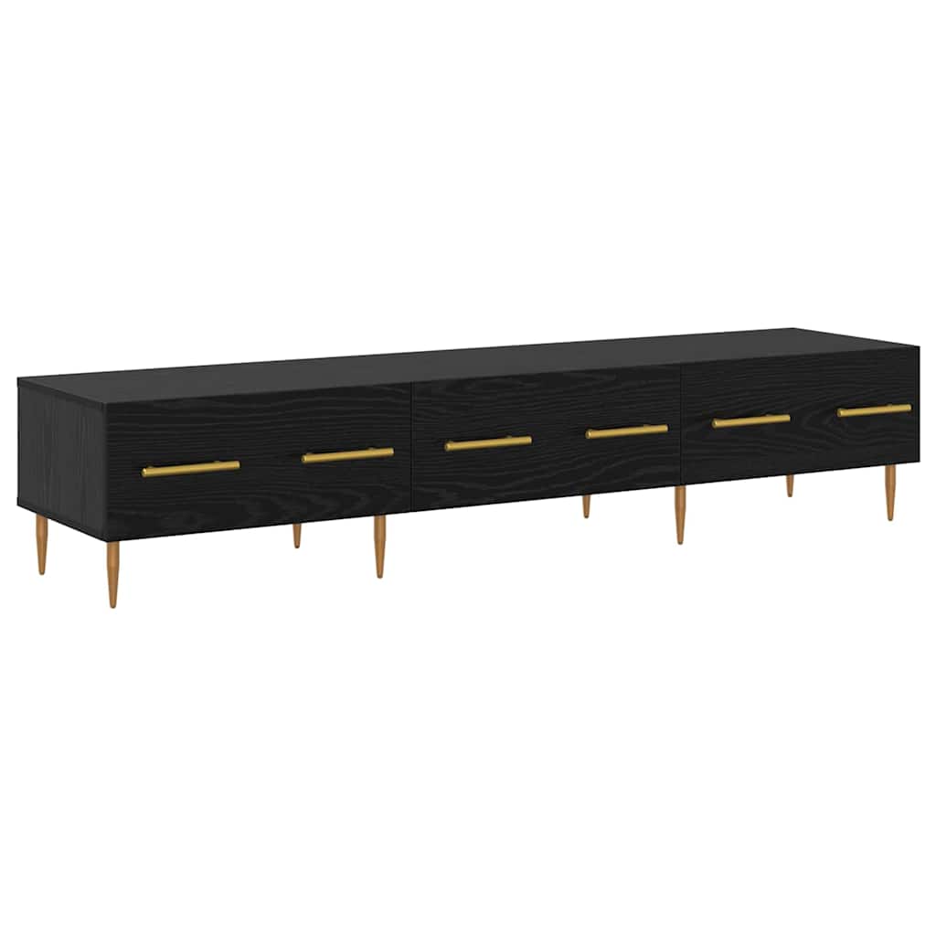 vidaXL TV-Schränk Schwarz Eichen-Optik 150 x 36 x 30 cm Holzwerkstoff