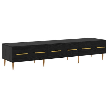 vidaXL TV-Schränk Schwarz Eichen-Optik 150 x 36 x 30 cm Holzwerkstoff
