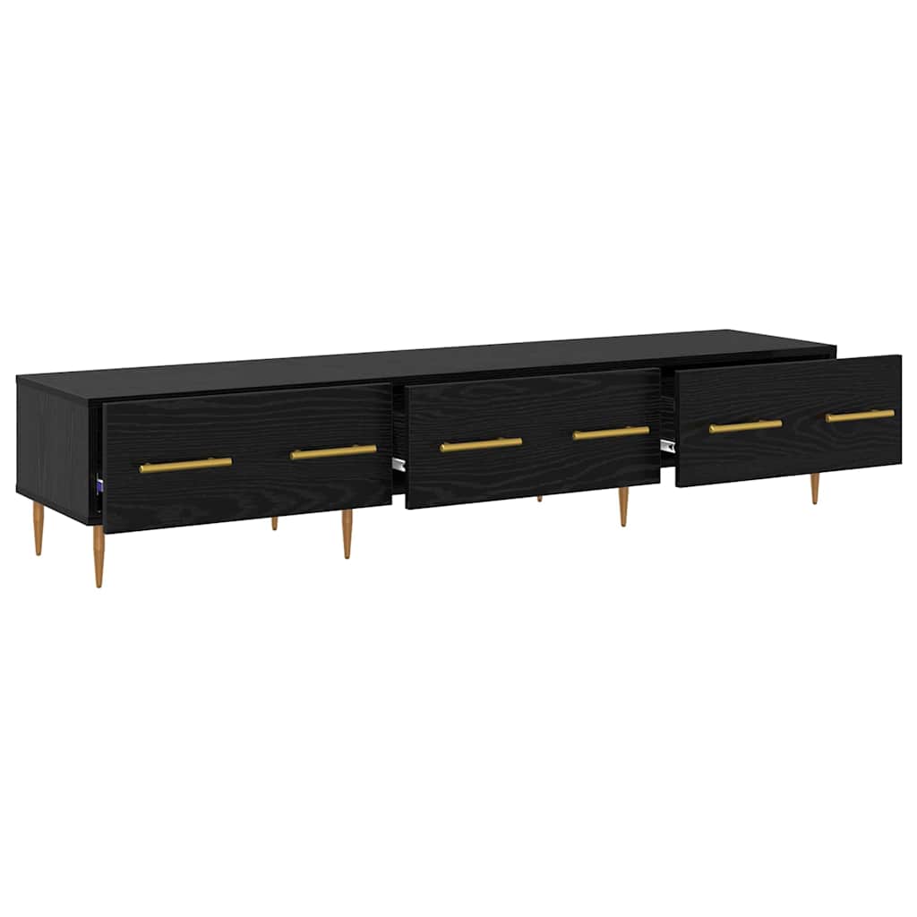 vidaXL TV-Schränk Schwarz Eichen-Optik 150 x 36 x 30 cm Holzwerkstoff